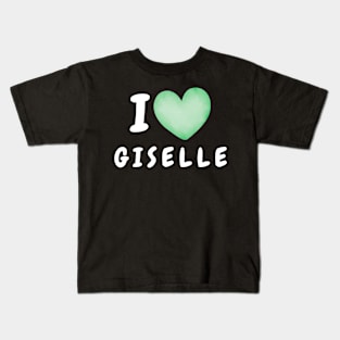 I Love Giselle aespa Kids T-Shirt